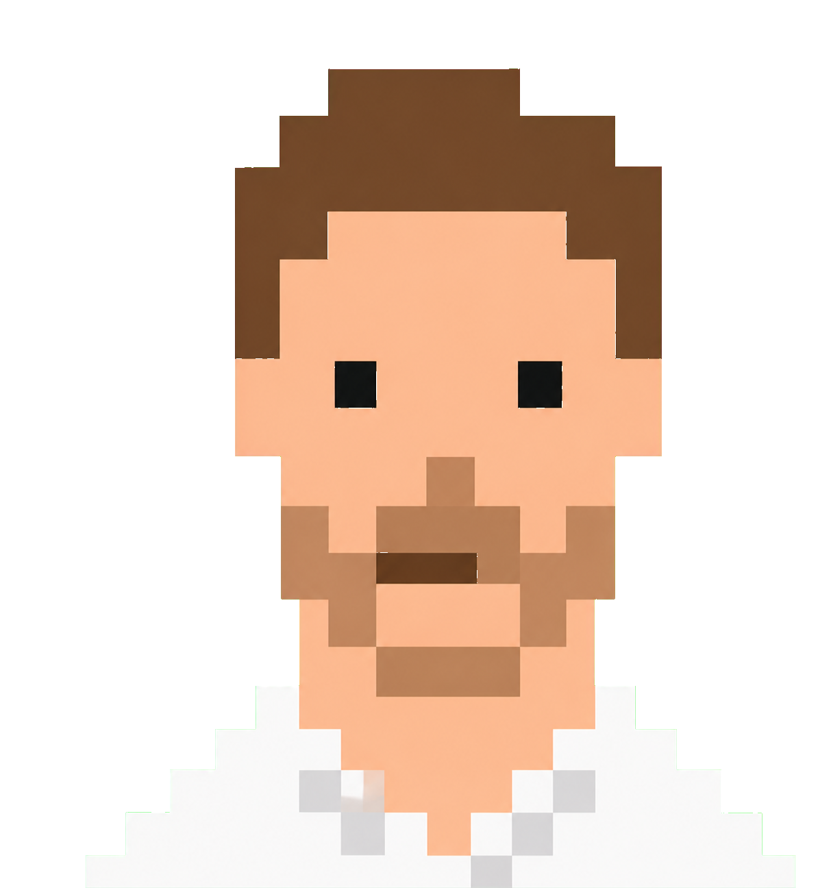 Pixelated algorithm portrait